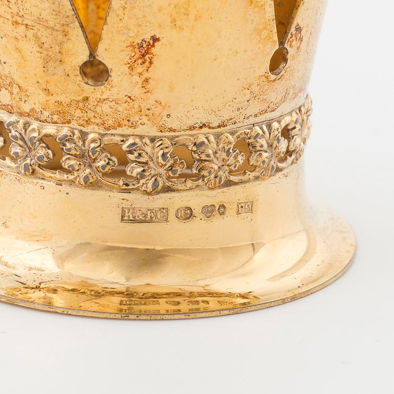 A bridal crown set with cultured pearls by Ceson, Göteborg, 1965.