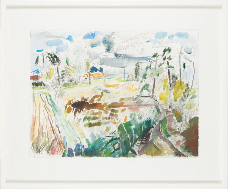 Carl Wargh, akvarell, signerad och daterad -85.