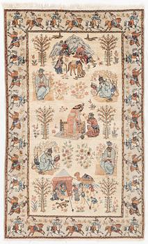 Carpet, Figural, Pakistan 178 x 110 cm.