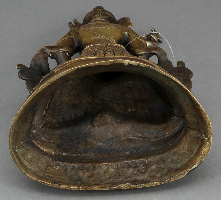 BUDDHA, Amitayus, kopparlegering, Tibet, 1800/1900-tal.