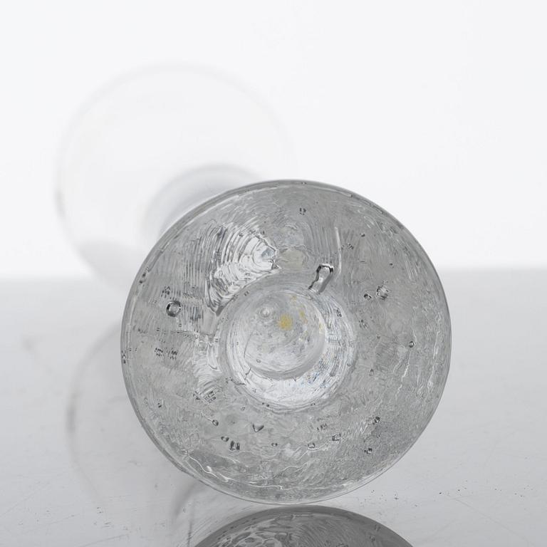 Timo Sarpaneva, eight "Arkipelago" champagne glasses, Iittala, Finland, 1980-1993.
