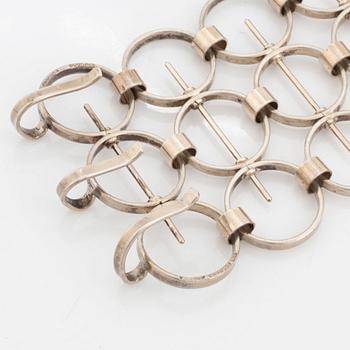 Kaija Aarikka, a silver bracelet, Finland, 1966.