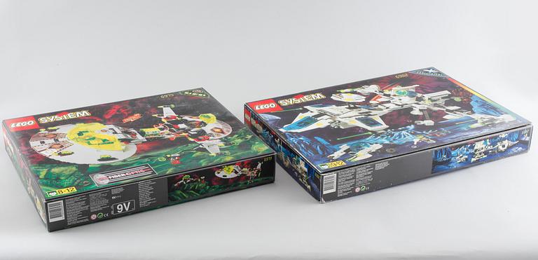 LEGO, "Interstellar starfighter" 6979 and "Explorien starship" 6982, Denmark, 1990s.