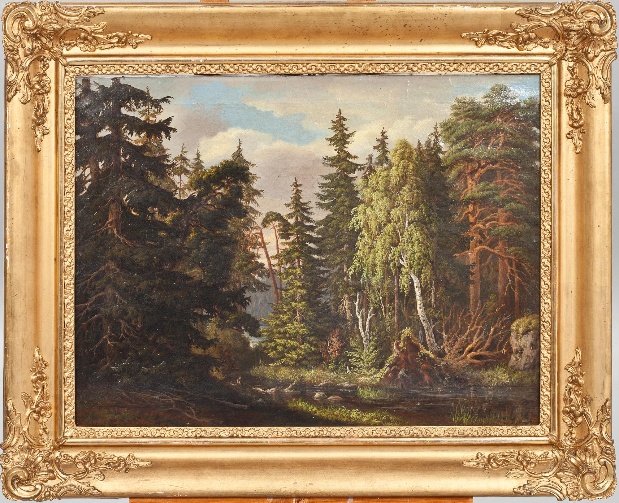 ALBERT BLOMBERGSSON, olja på duk, sign.