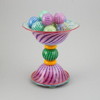 Jonas Rooth, a glass sculpture, signed, 1990s.