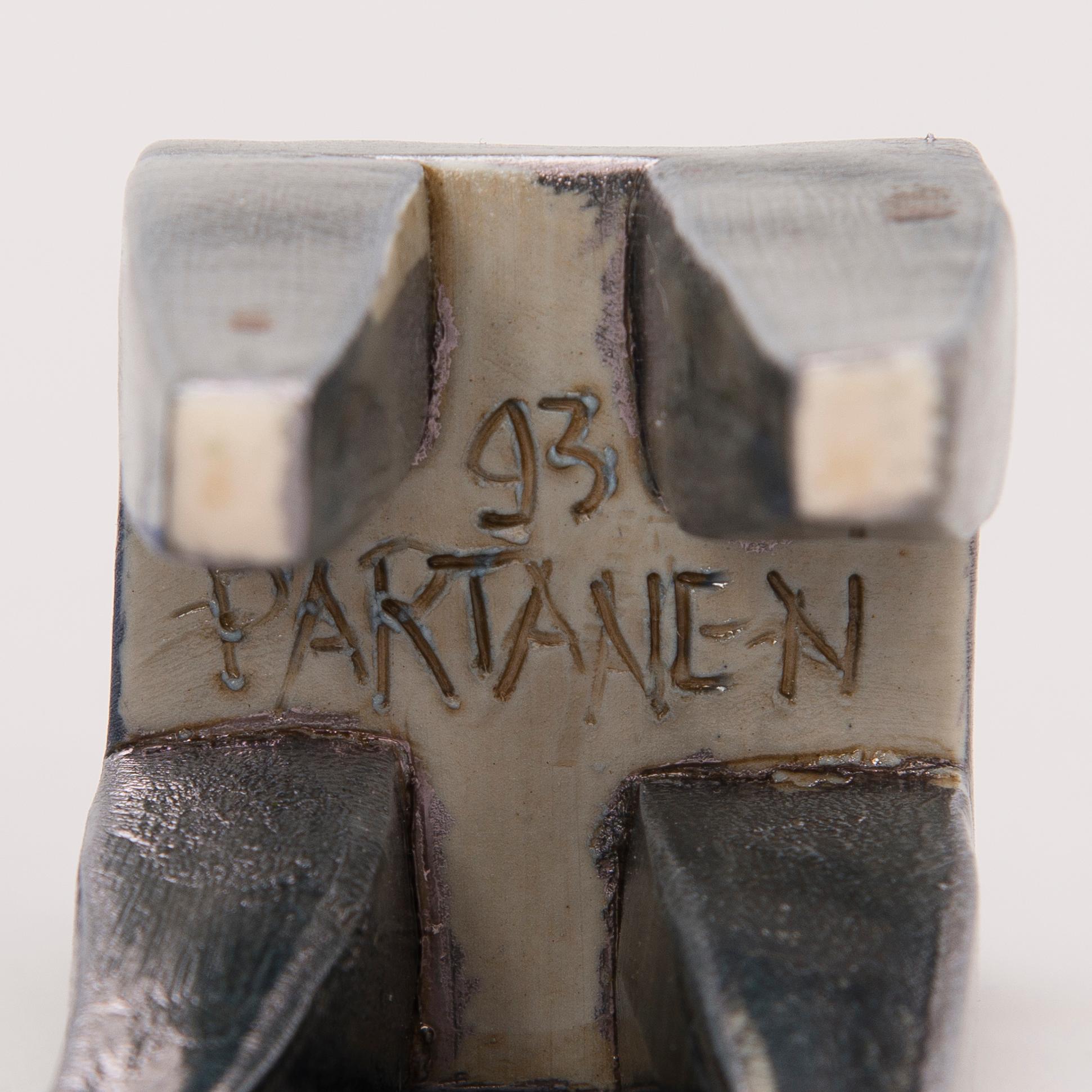 PAULI PARTANEN, veistoksia, 3 kpl, signeeratut Partanen -85, -87, -93.