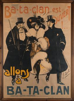 A FRENCH POSTER, "Bataclan" ca 1900, Georges Dola 1872-1950.