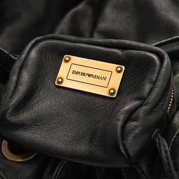 Emporio Armani, a leather bag.