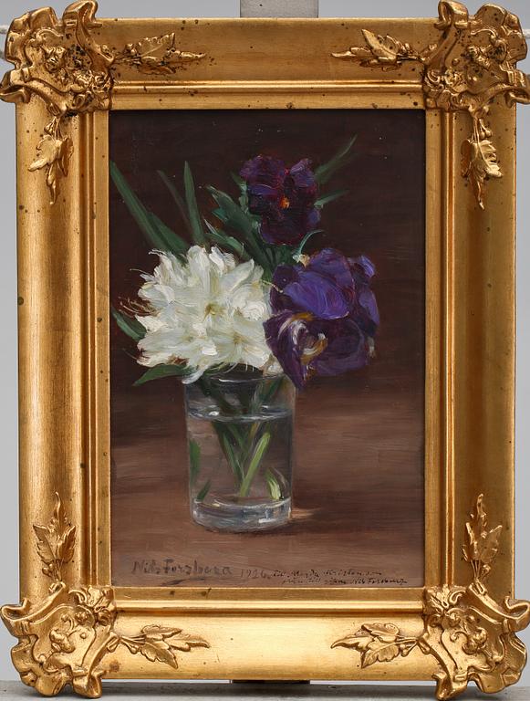 NILS FORSBERG, olja på pannå, signerad och daterad 1926.