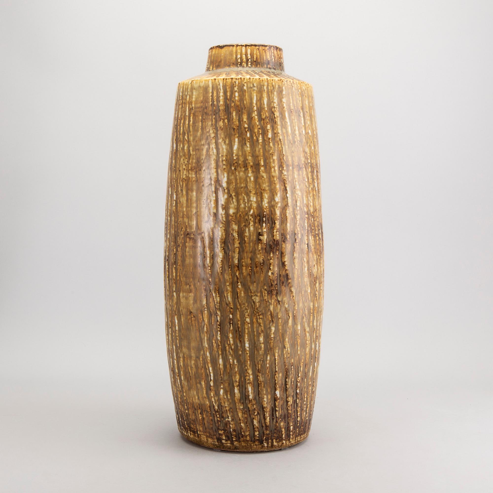 A stoneware floor vase by Gunnar Nylund, Rörstrand.
