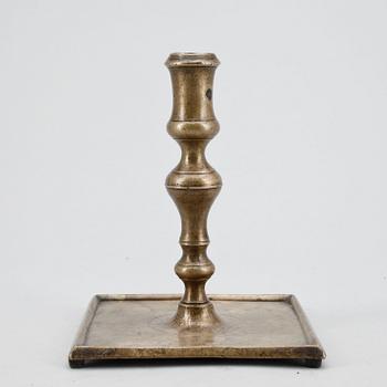 LJUSSTAKE, mässing, barock, 1500/1600-tal.
