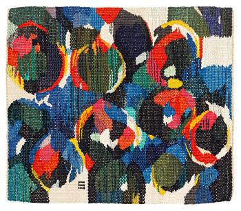 119. Barbro Sprinchorn, a textile, "Mörk frukt", tapestry weave, ca 46,5 x 38 cm, signerad S.