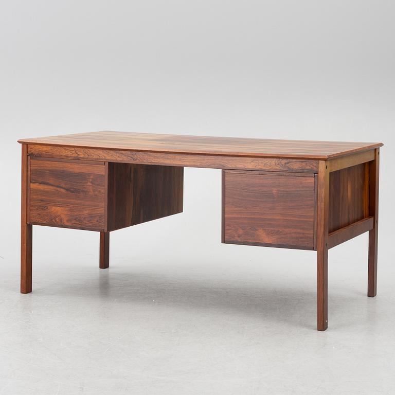 A rosewood writing desk, Averskogs möbelfabrik, Lammhult, 1970's.