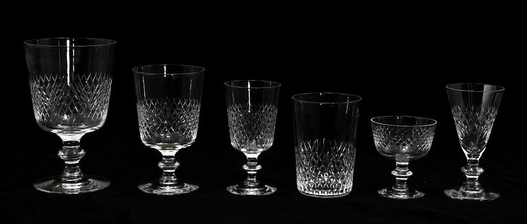 GLASSERVISDELAR, 61 st, "Diamant", Kosta, 1900-tal.