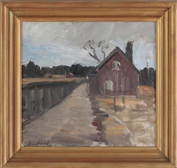 GUSTAV SJÖÖ, olja på duk, signerad.