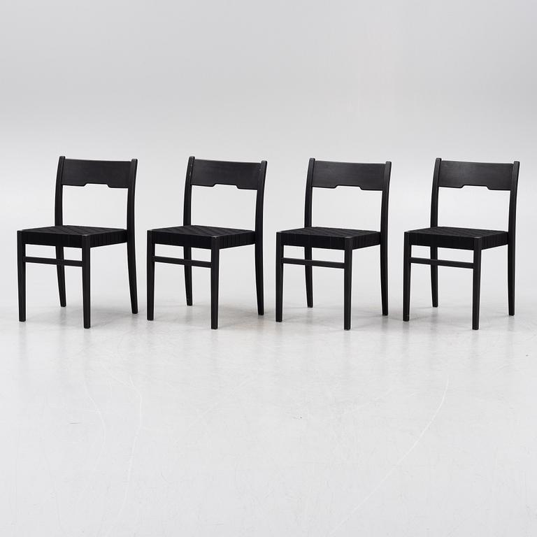 Emma Olbers, a set of four 'Arnold' chairs, Tre Sekel.