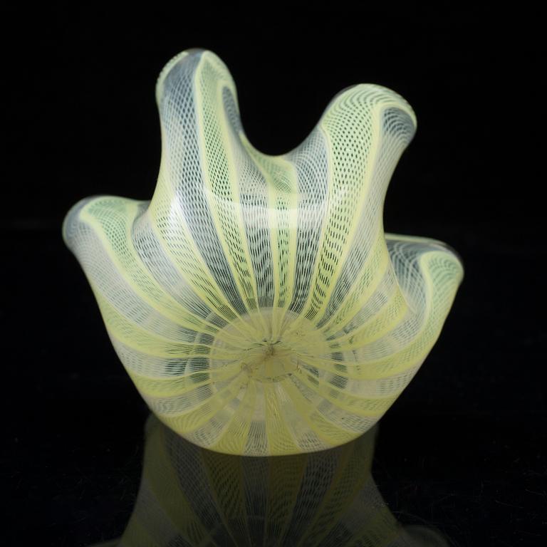 A mid 20th century Italian Venini glass bowl.