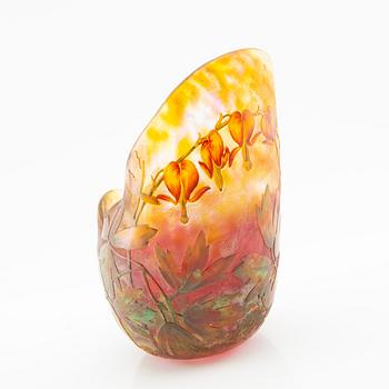 Daum, skål/vas, Nancy Frankrike Art Nouveau omkring 1900.