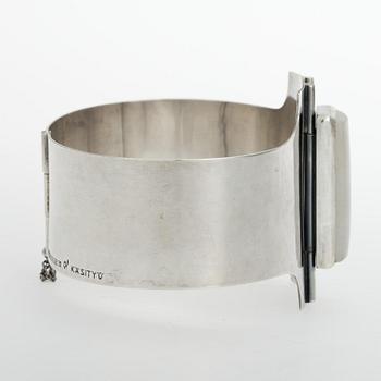Mauno Honkanen, BRACELET, silver, snow quartz, Mauno Honkanen, Tillander 1962.