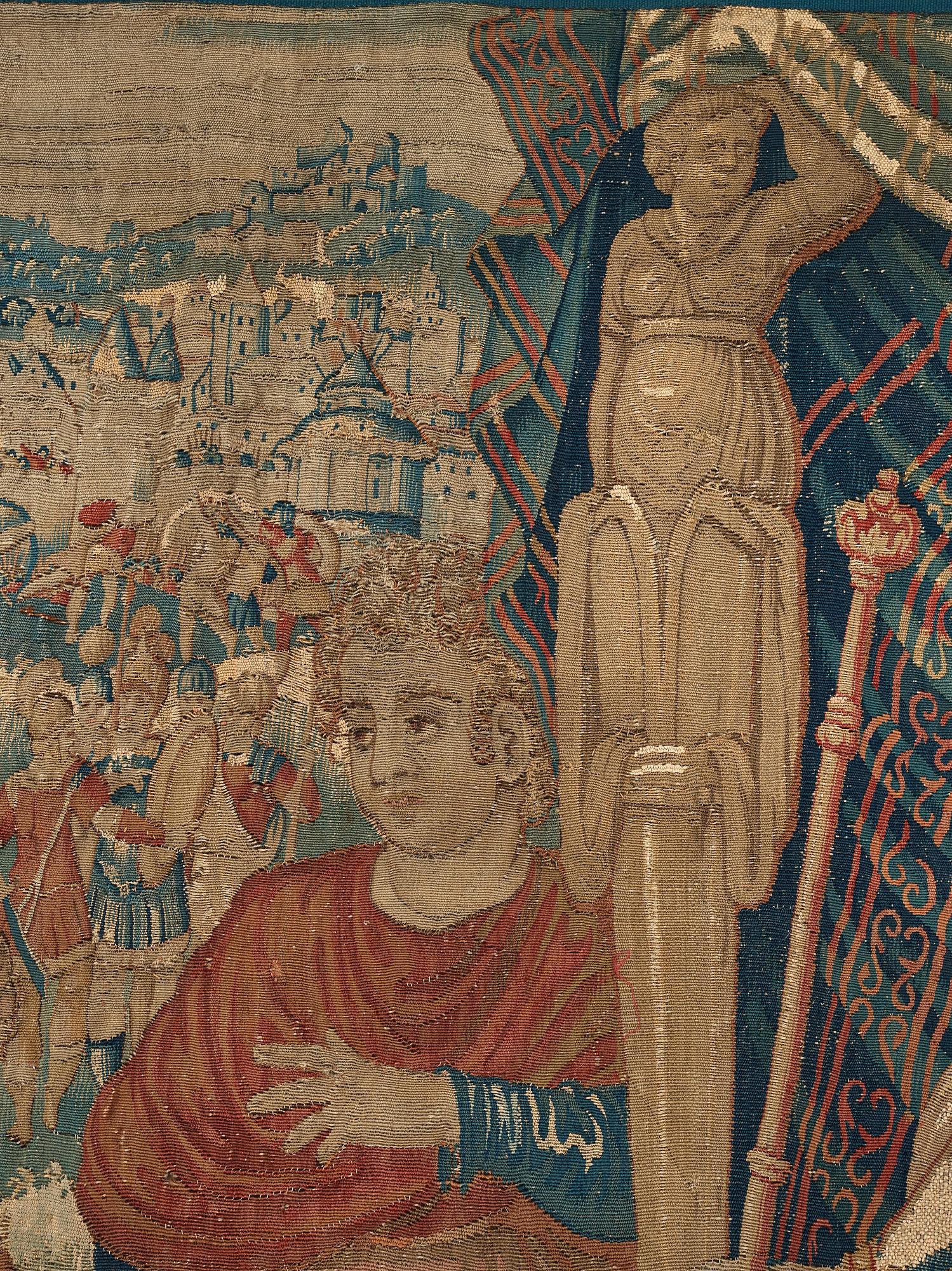 A TAPESTRY, "Alexander the Great", tapestry weave, 
ca 230 x 230,5 cm, Flanders the 17th century.