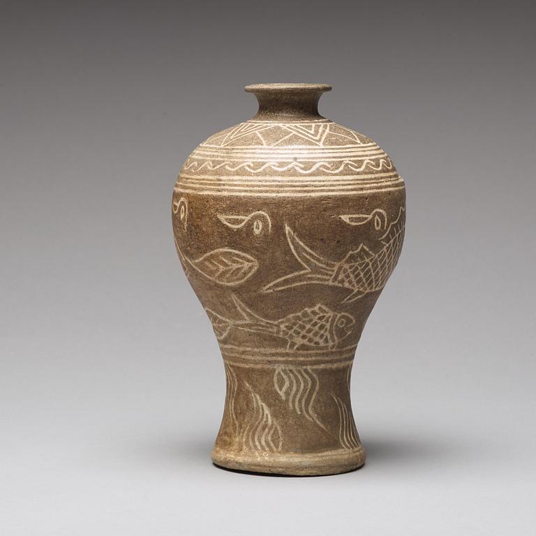 A Korean vase, Joseon dynasty, 15th Cenetury.