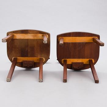 Olavi Hänninen, A pair of 1950s 'Juha' chairs for Huonekalu Mikko Nupponen, Finland.