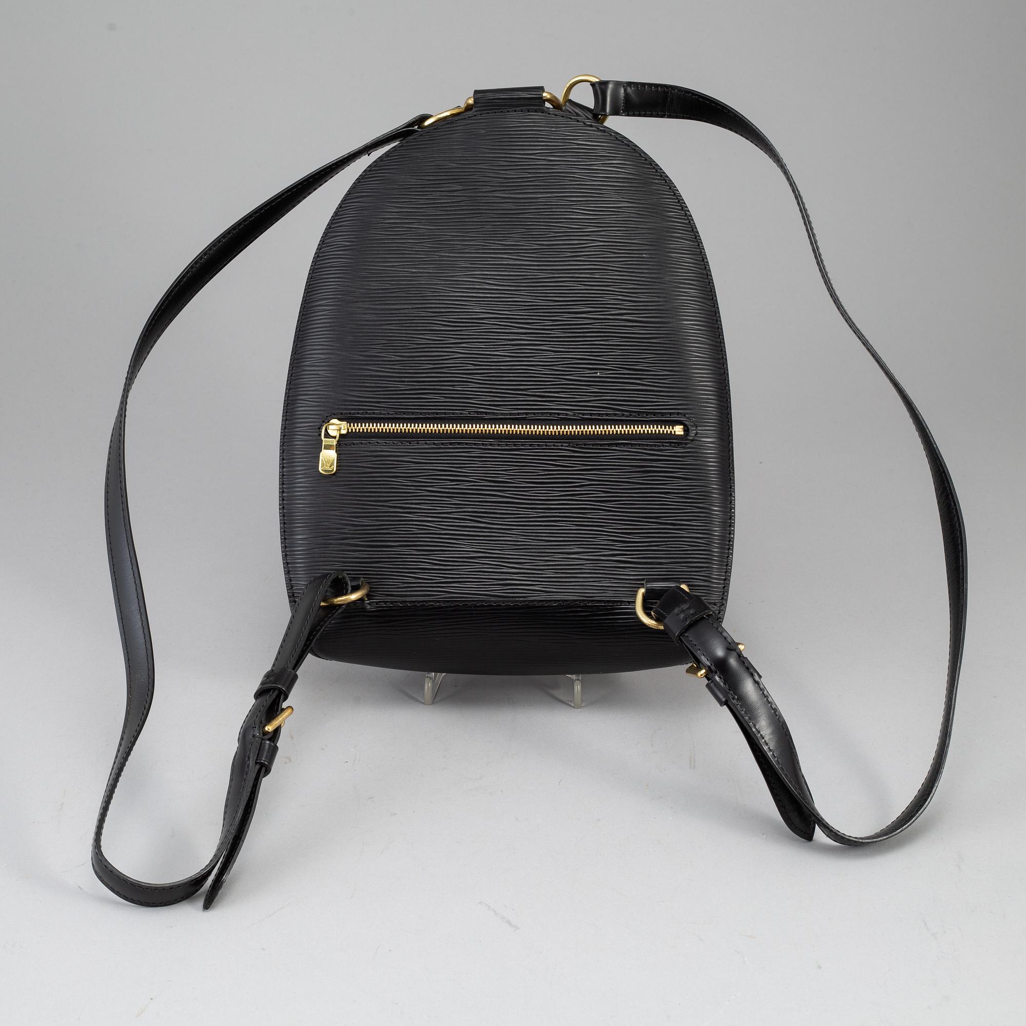 LOUIS VUITTON, a black Epi 'Mabillion' backpack, 2004.