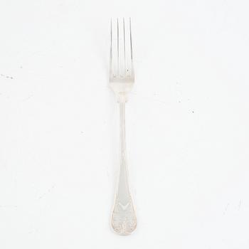 A 51-piece silver flat wear set, "Gammal Fransk", GAB, Sweden, 1993-2000.