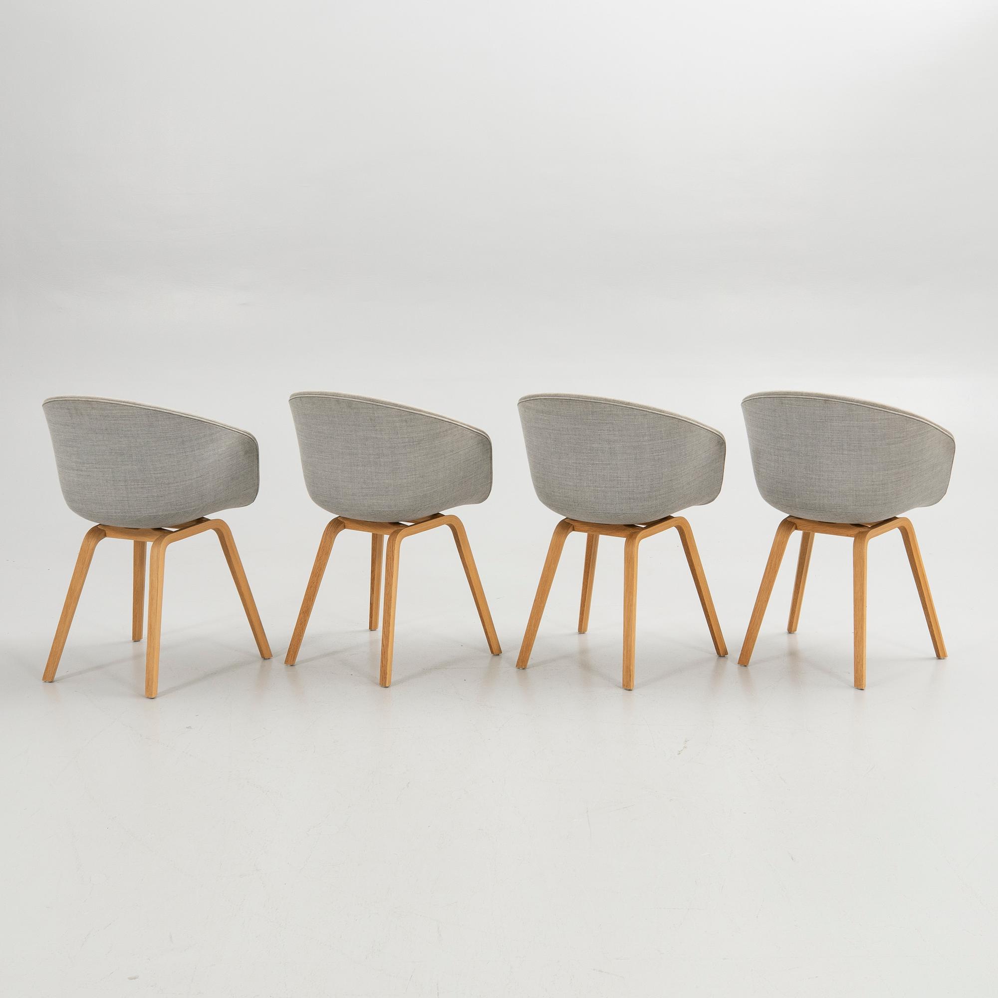 Stolar, 4 st, "About a Chair 23", HAY, 2000-tal.