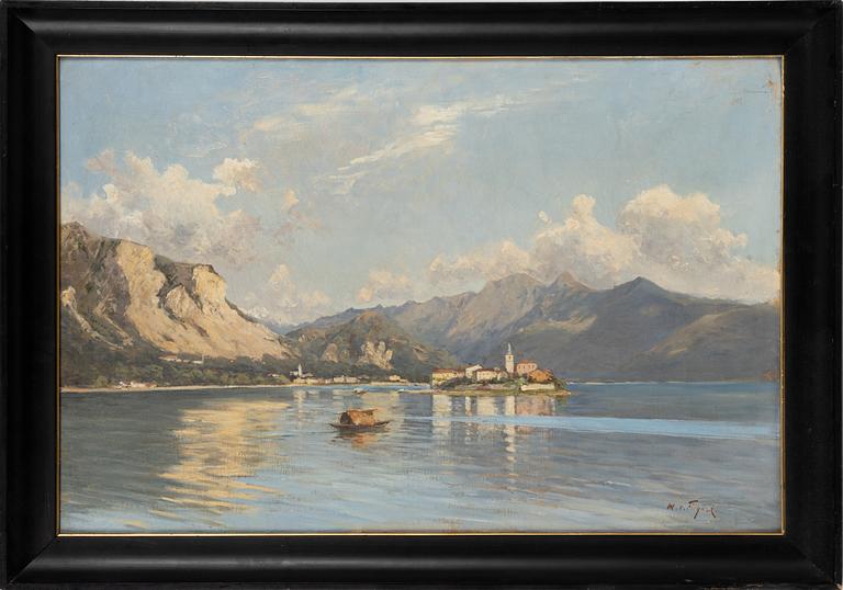 Maximilian von Fichard, olja på duk, signerad.