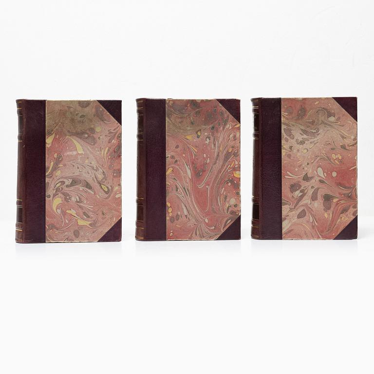 Books, 3 volumes. C.A.M. Lindman, *Bilder ur Nordens Flora*, 1922 and 1926 respectively.