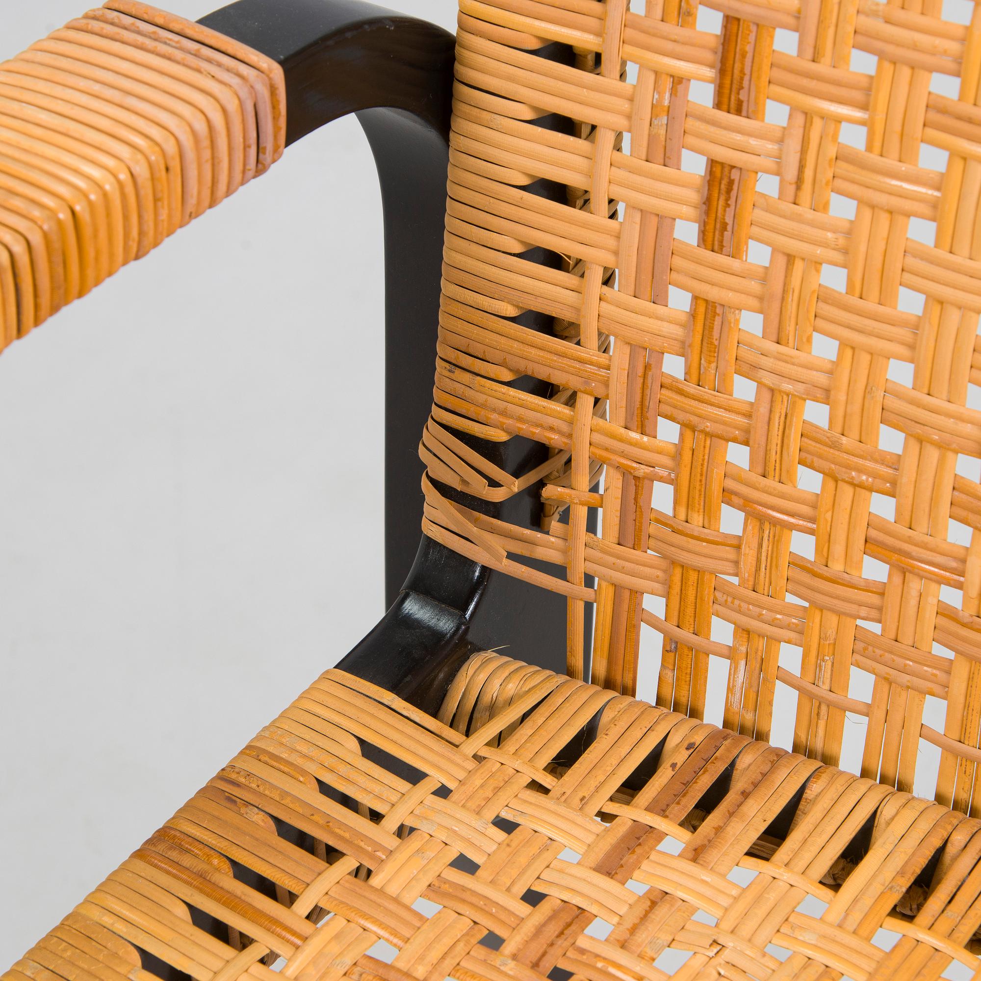 Alvar Aalto, nojatuoleja, 4 kpl, malli 45, Artek 1970-luku.