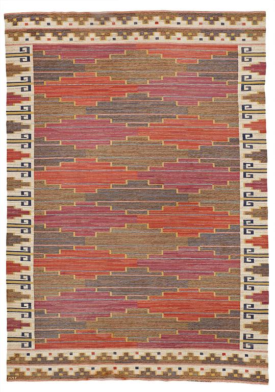 Märta Måås-Fjetterström, A CARPET, "Bruna heden", flat weave, ca 451,5 x 317 cm, signed MMF.