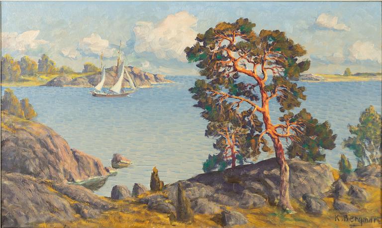 Karl Bergman, Sunlit Archipelago Landscape.