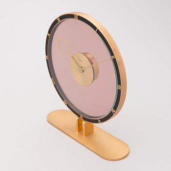 A Kienzle mantel clock, design by Heinrich Möllner, manufactured in 1960s-70s.