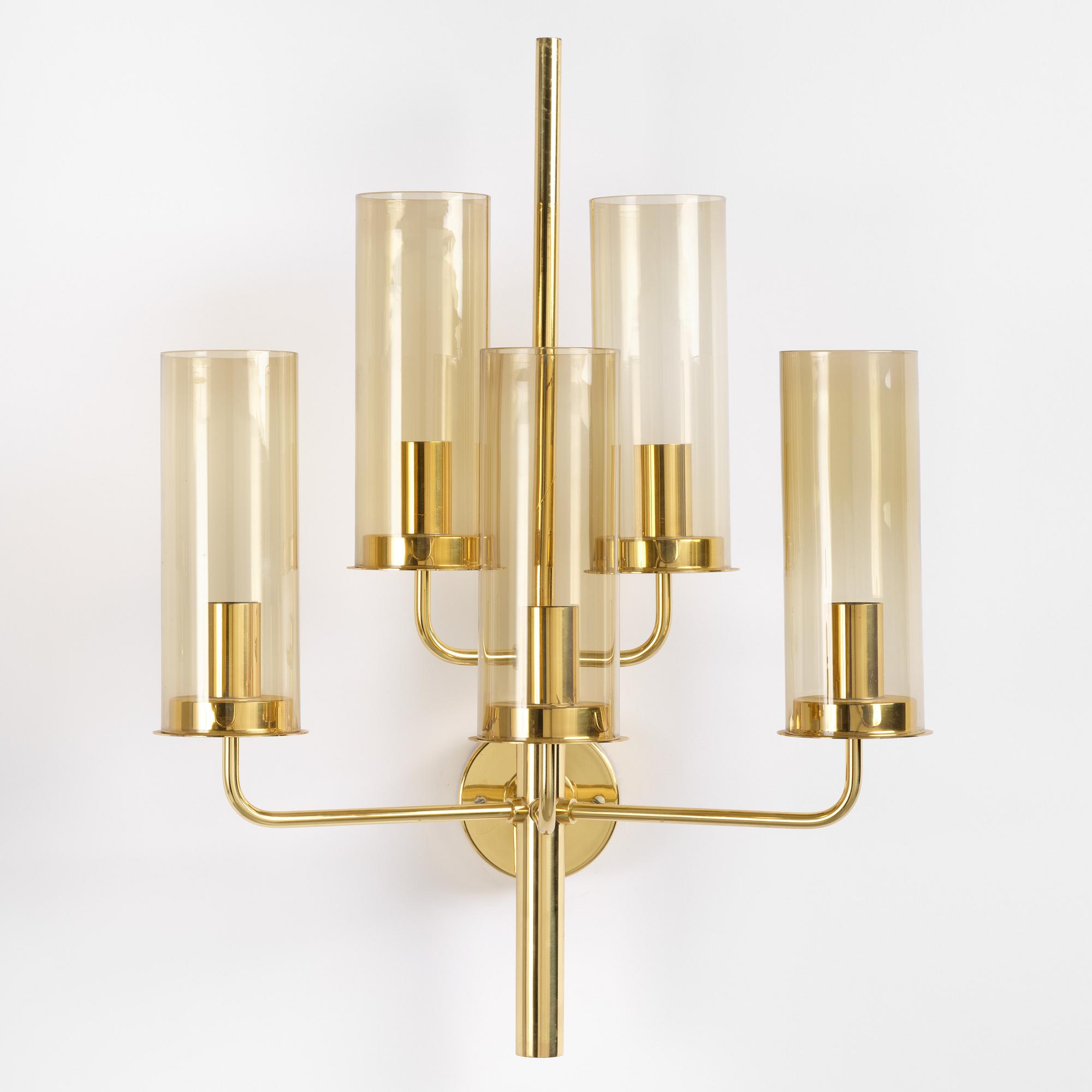 Hans-Agne Jakobsson, a wall sconce, "Sonata", model "V169-5", Hans-Agne Jakobsson AB, Markaryd, 1960s-70s.