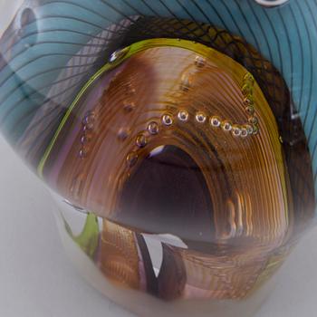 A unique object, designed by Monica Backström for Kosta, signed.