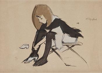 746. Helene Schjerfbeck, "Sidenskon".