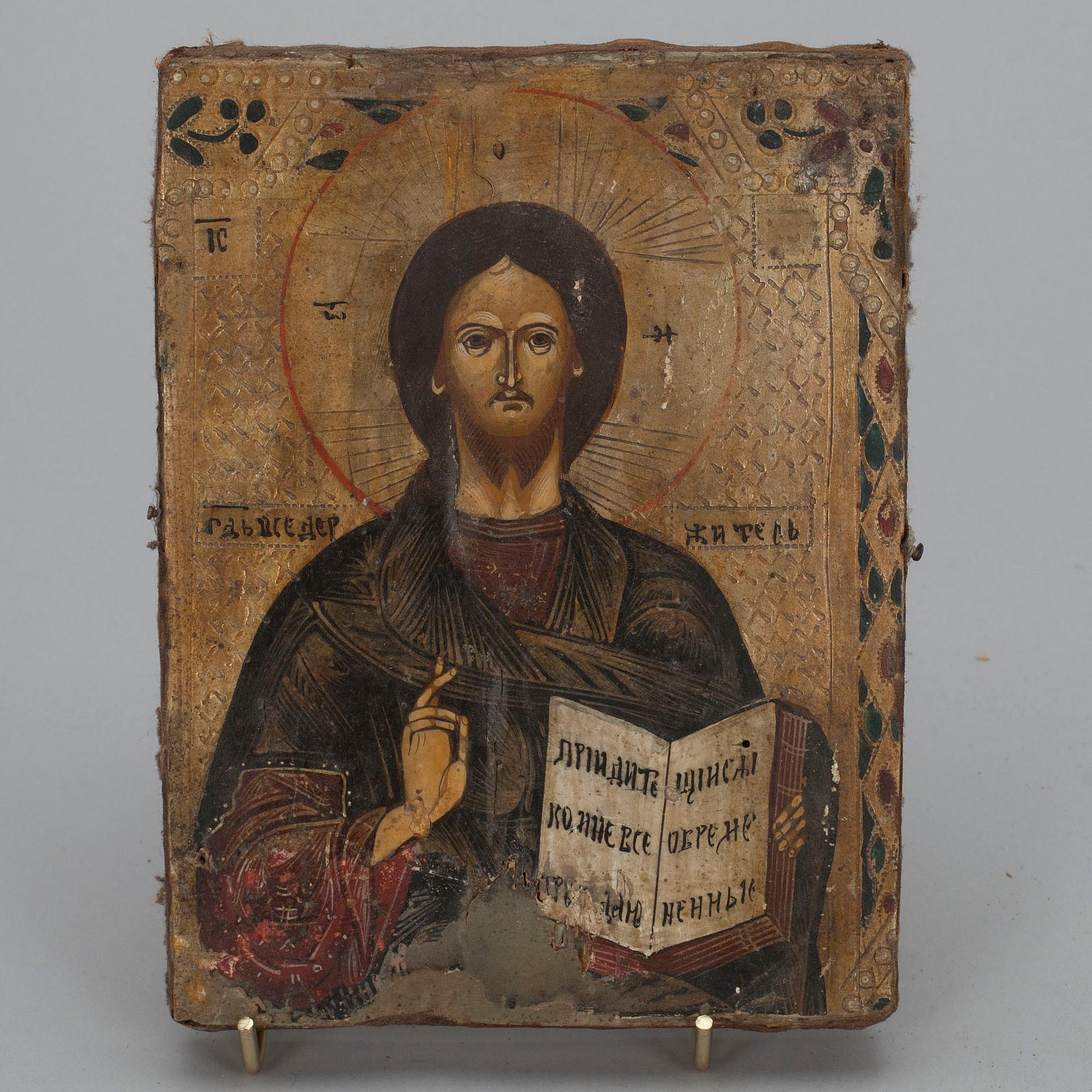 IKON, tempera på pannå, Ryssland, 1800-talets slut.