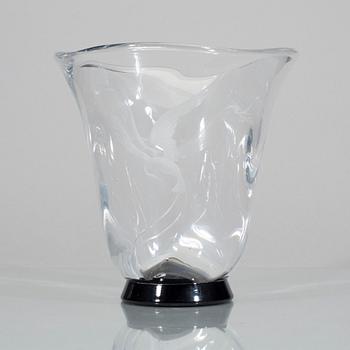 VAS, glas, Vicke Lindstrand, Orrefors, 1930-tal.