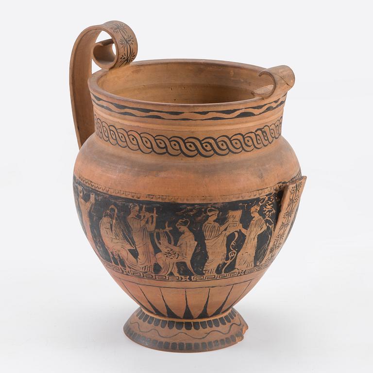 Santeri Salokivi, En grupp nakenmodeller med Urna, 2 st, samt urna från Konstnärens hem.