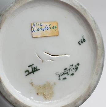 VAS, porslin, jugend, Nils Emil Lundström, Rörstrand.  1900-talets början.