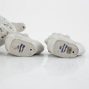 Henrik Allert, a group of three ceramic figurines, Pentik, Finland.