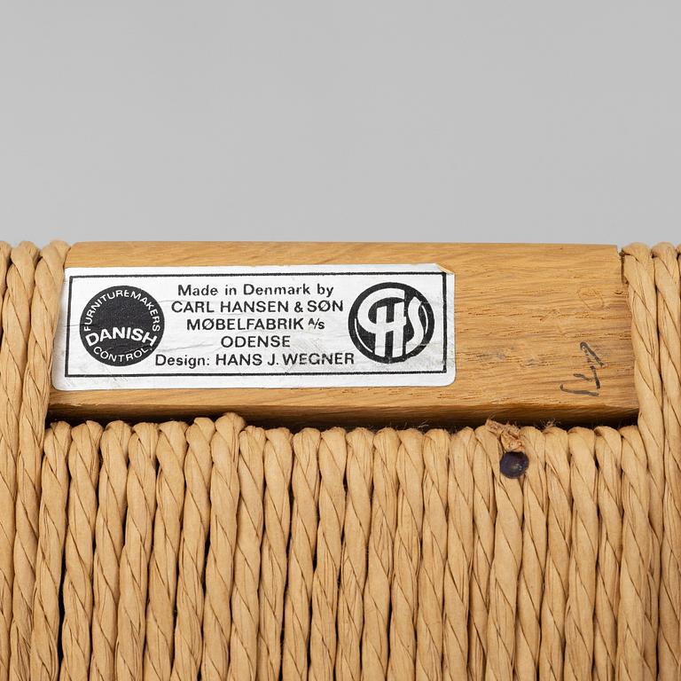 Hans J Wegner, stolar, 10 st, CH-24  "Y-stolen" Carl Hansen & son. Danmark.
