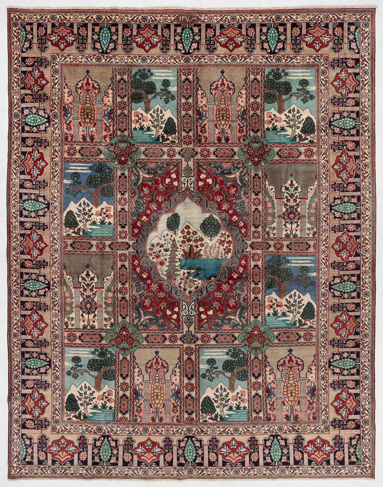 Carpet, Tabriz, approx. 423 x 330 cm.