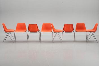 STOLAR, 8 st, Robin Day, Overman, märkta.