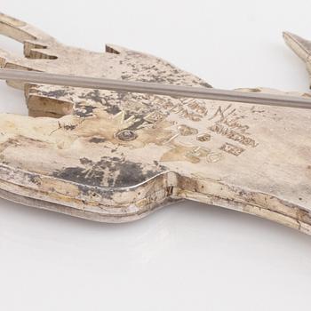 Wiwen Nilsson, sterlingsilver brooch, Lund.