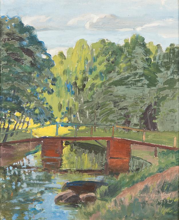 Erik Juselius, oil on canvas, signed and dated 1932.