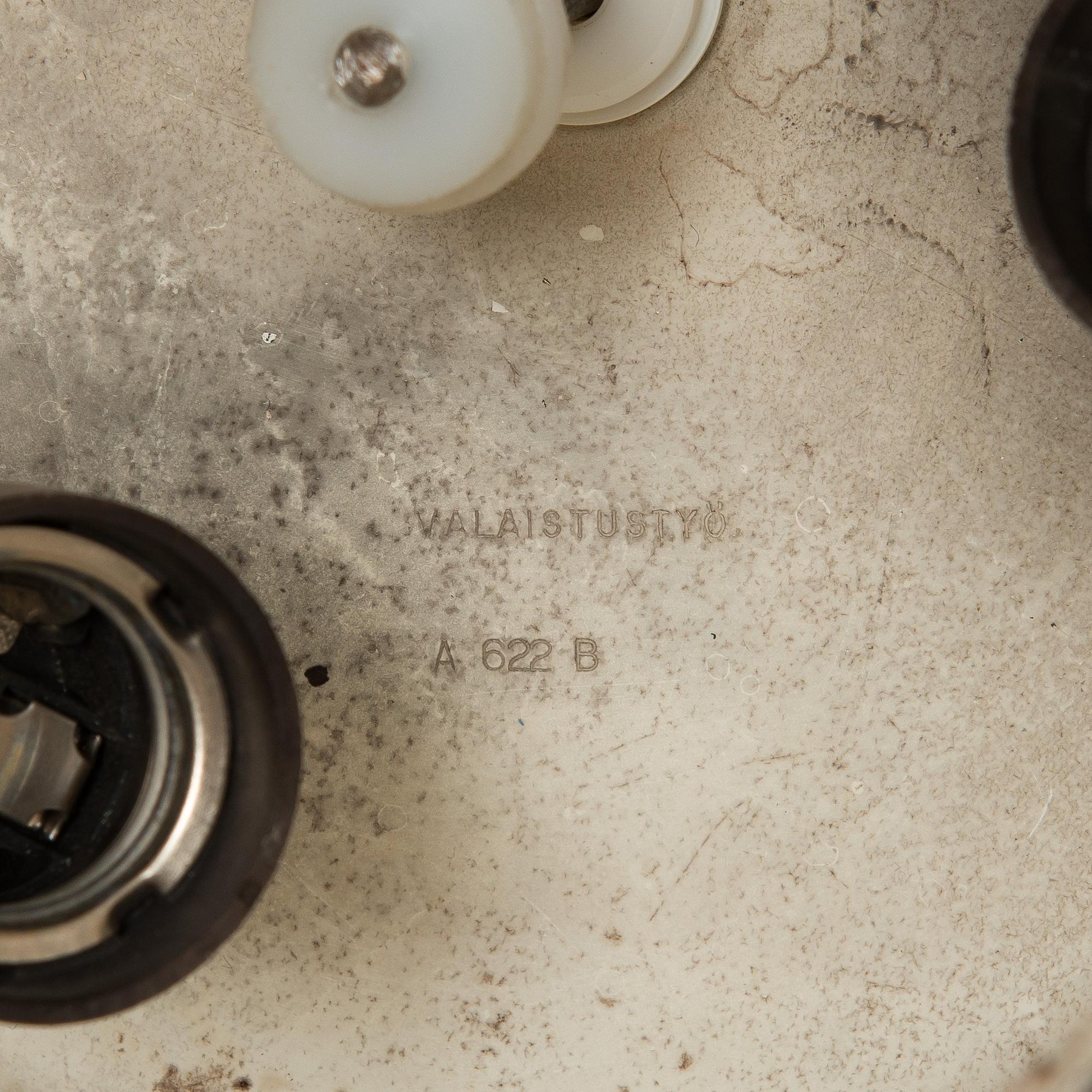 Alvar Aalto, taklampa, modell A622A, Valaistustyö.