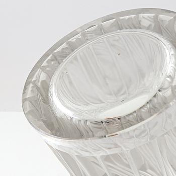 René Lalique,  vas "Ibis" signerad Frankrike 1900-talets andra hälft gjutet glas.